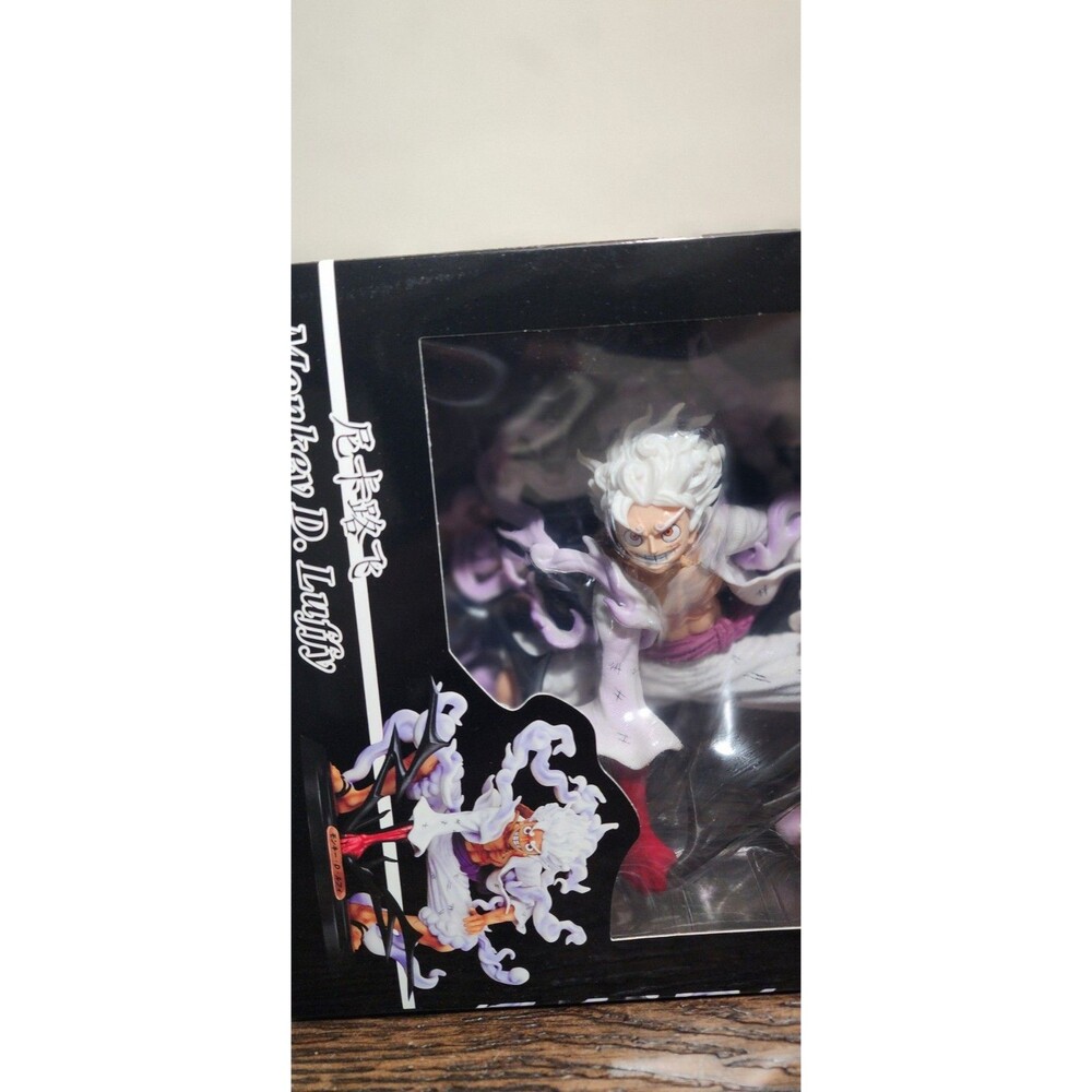 One Piece Monkey D Luffy Gear 5 Action Figure Sun God Nika‎ Statue Model New